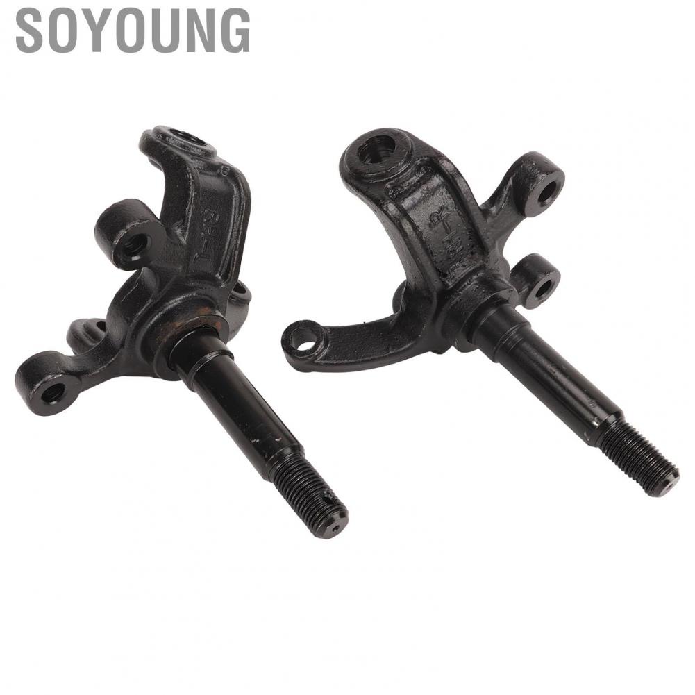 Soyoung Wheel Stub Axle Strut  Anti Deformation Durable High Hardness Steering Knuckle Spindle 2 Pcs for 110cc 150cc 200cc 250cc ATV
