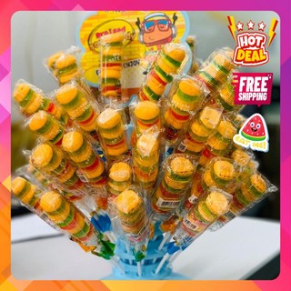 [FreeShip] Kẹo Dẻo HamBurger Que -  Burger ⚡DATE MỚI NHẤT⚡