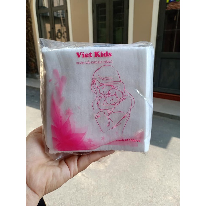 Khăn vải khô đa năng viet kids 165g 150 tờ