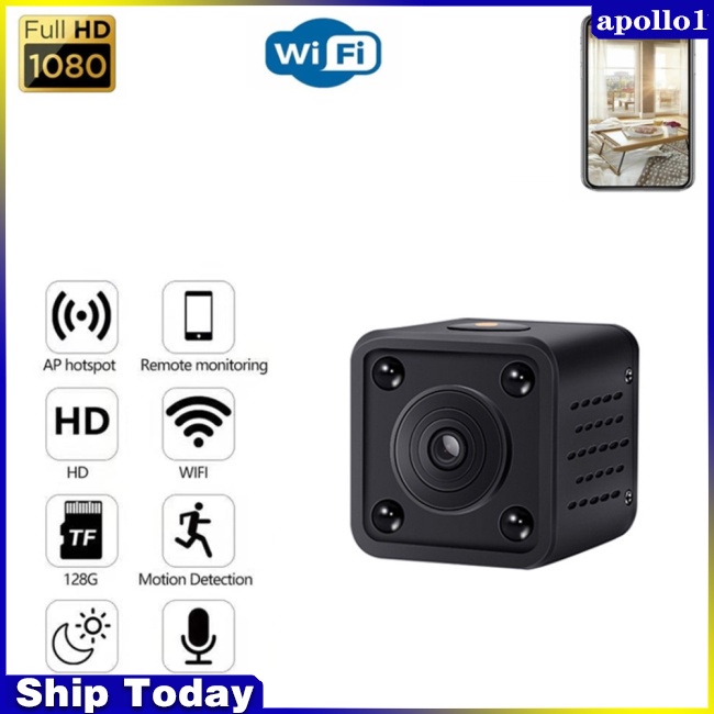 1 Bộ Camera Hồng Ngoại Mini CCTV F9 1080p Hd Wifi Có Tầm Nhìn Ban Đêm