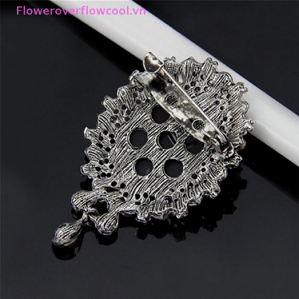 Trâm Cài Áo Đính Đá Phong Cách Vintage Thời Trang