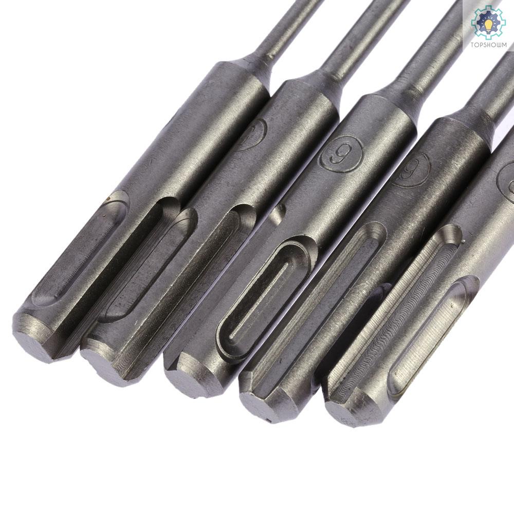 Set 5 Mũi Khoan Bê Tông Điện 2 Rãnh SDS 2 Rãnh SDS PLUS 4mm 5mm 6mm 6mm 8mm Chuyên Dụng