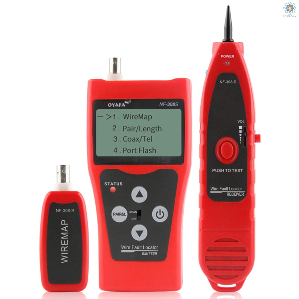 Máy Kiểm Tra Cáp Mạng Màn Hình LCD Đa Năng Độ Chính Xác Cao RJ11 RJ45 Kèm 1 Bộ Điều Khiển Từ Xa