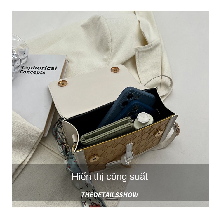 Túi Đeo Chéo Hình Vuông Nhỏ Đơn Giản Thời Trang Mùa xuân Cho Nữ TTF759