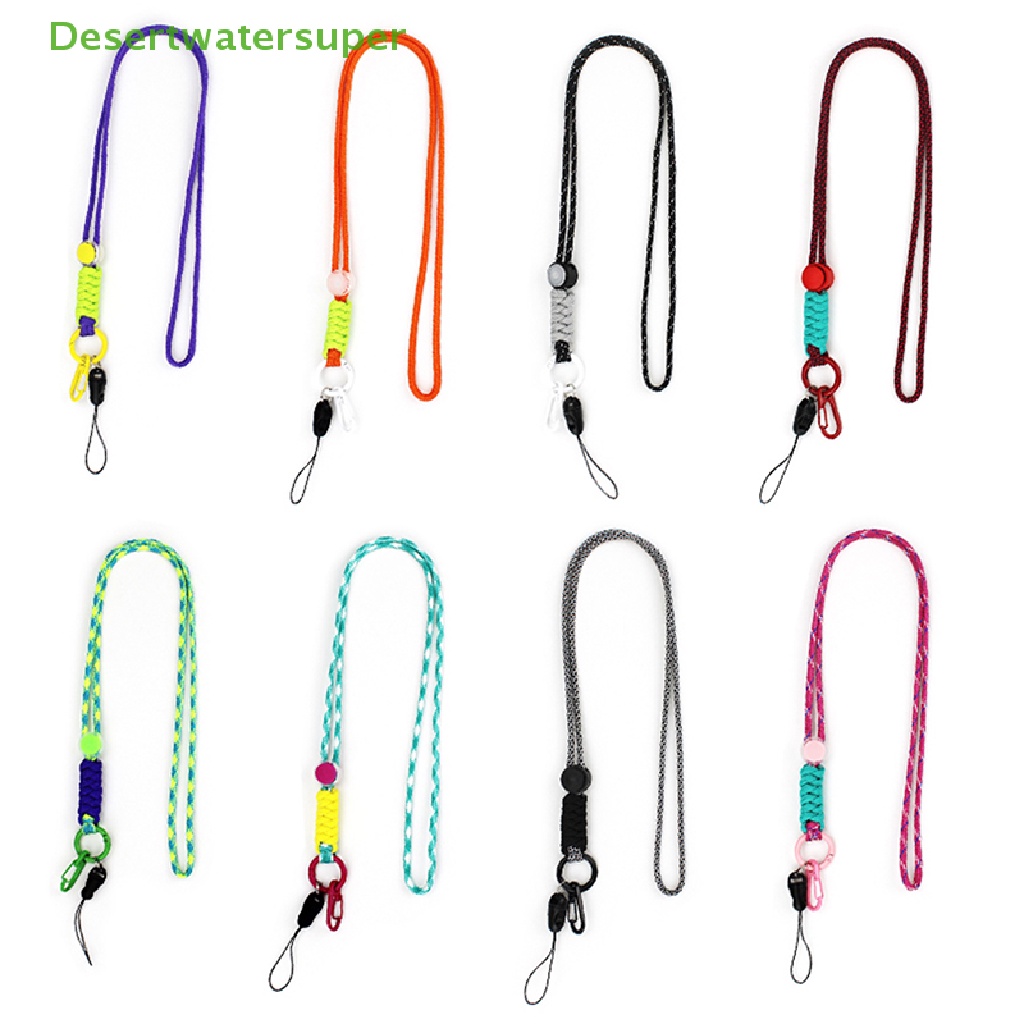 Dsvn Dây Đeo Điện Thoại Ngắn Dạng Móc Khóa Có Thể Điều Chỉnh Chống Thất Lạc al Dệt Kim Hai Màu Nóng Bỏng