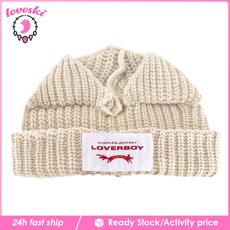 Mũ beanie Dệt Kim Đính Tai Mèo Thời Trang Mùa Đông Cho Nữ