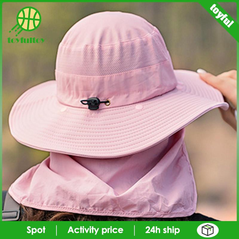 Mũ Sombrero Bảo Vệ Mặt Cổ Chống Nắng Dành Cho Đi Bộ Đường Dài Du Lịch
