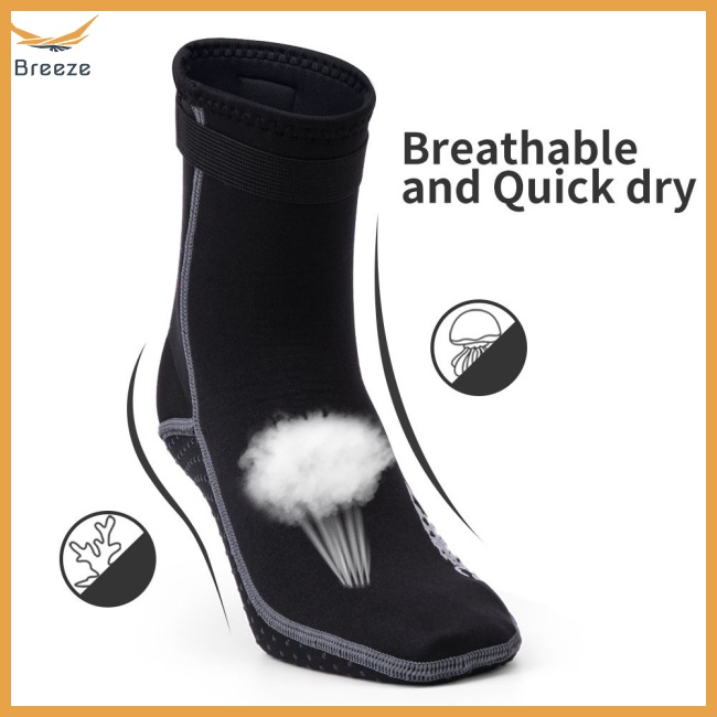 1 Đôi Tất Lặn Biển Dày 3mm Giữ Ấm Chống Trượt Cho Nam Nữ