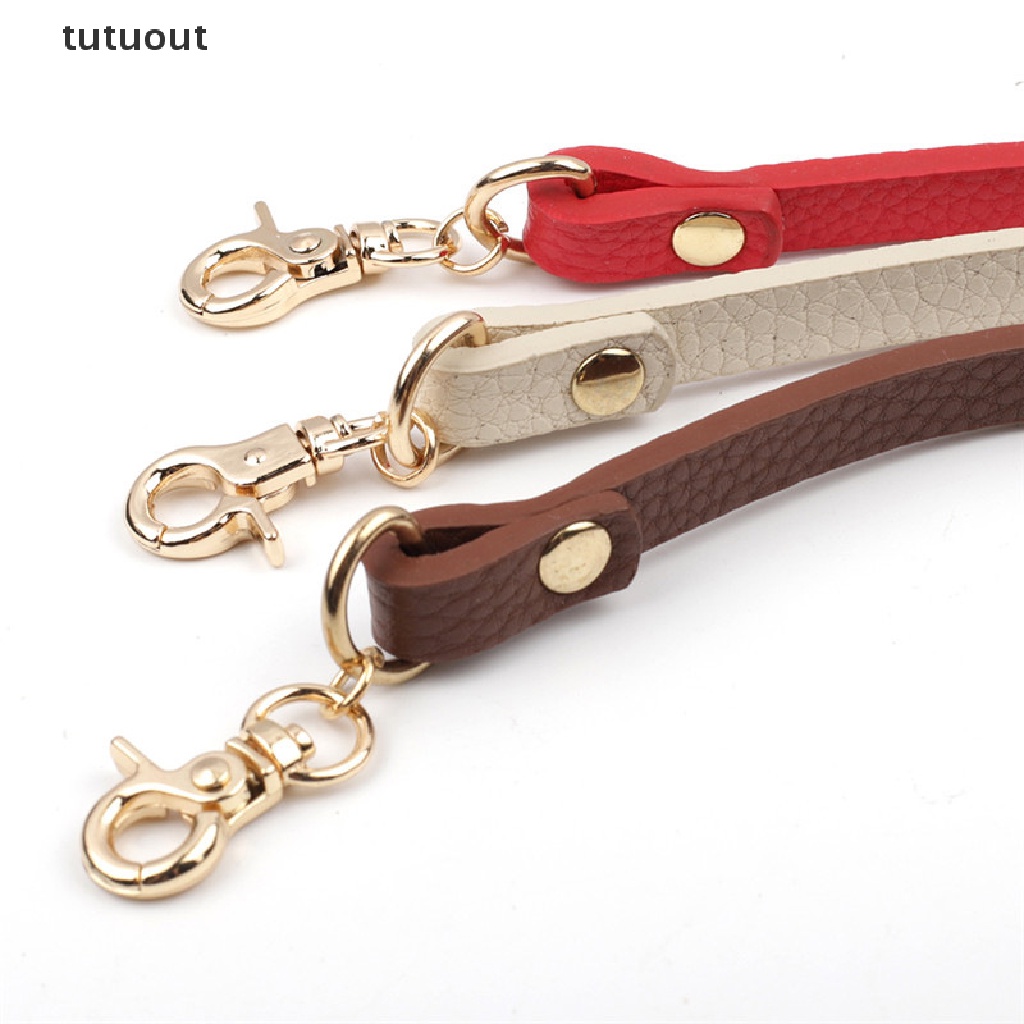Dây Đeo Túi Xách Bằng Da Pu Có Khóa Vàng Thay Thế Tiện Dụng