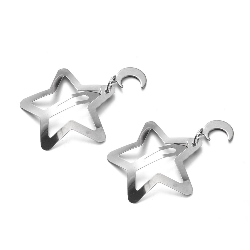 Kẹp Tóc BB / Y2K Hình Ngôi Sao / Thánh Giá Màu Sắc Ngọt Ngào Bằng Kim Loại