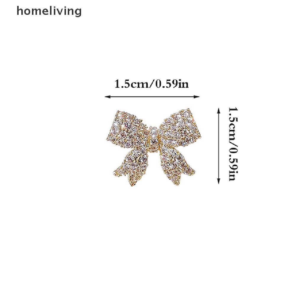 1 Trâm Cài Áo Hình Nơ Đính Kim Cương Giả Lấp Lánh