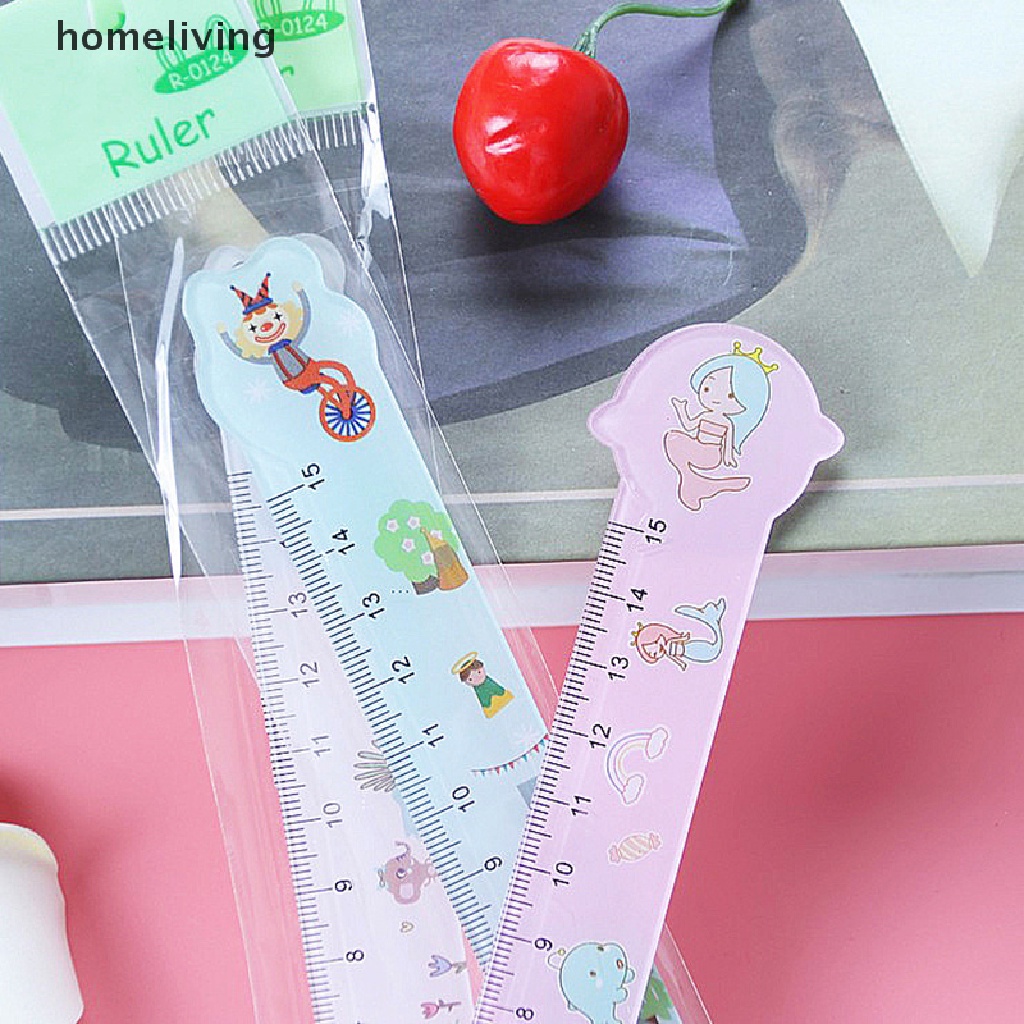 Thước Đo Lường Hình Hoạt Hình 15cm Dành Cho Học Sinh