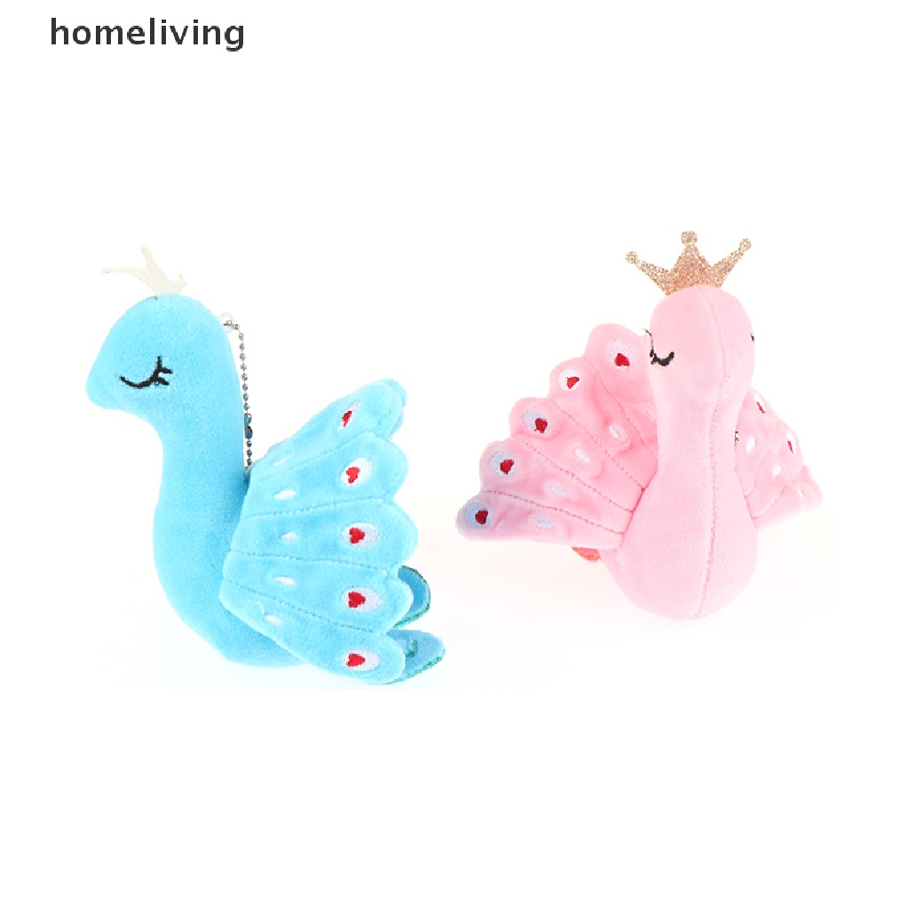 Móc Khóa Hình Con Công Hoạt Hình Nhồi Bông Đáng Yêu