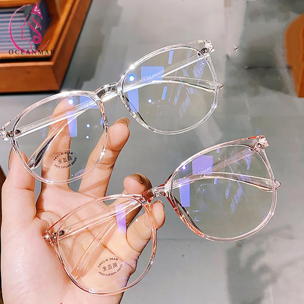 Kính mát gọng tròn trong suốt nhiều màu tùy chọn thời trang trẻ trung