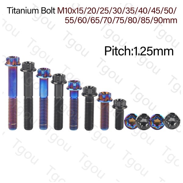 Bu Lông Lục Giác Bằng Titan M10 X 15 20 25 30 35 40 45 50 55 60 65 70 75 80 85 90mm Màu Sắc