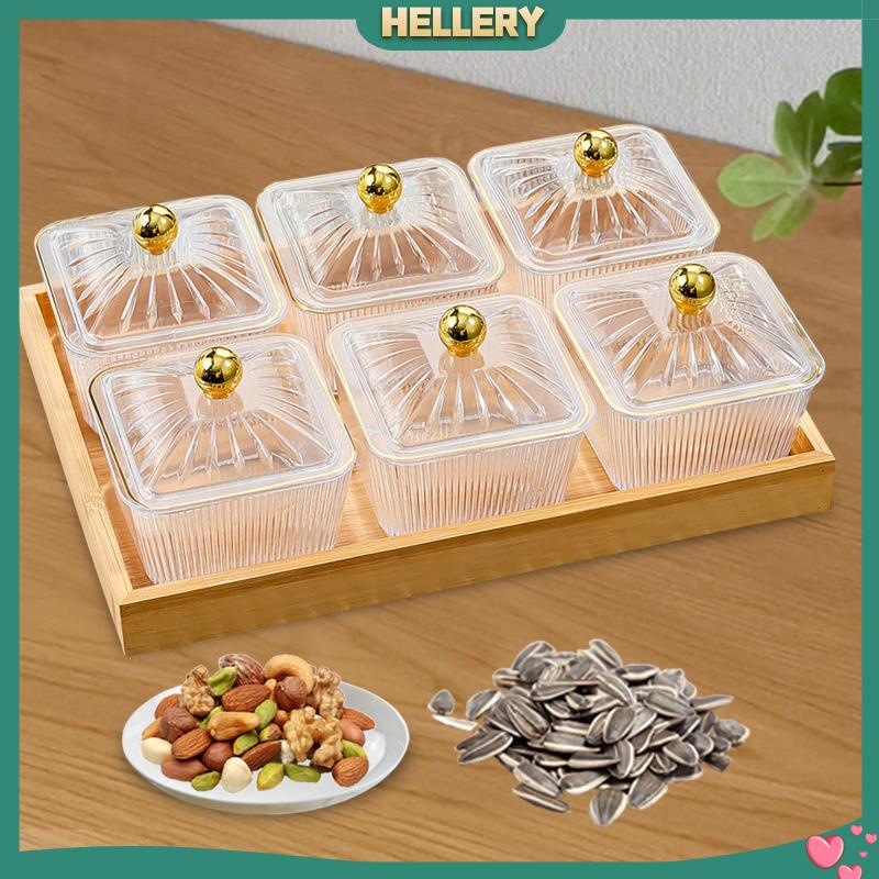 [HelleryVN] Tô Đựng Thức Ăn Vặt Chia Ngăn Cho Món Tráng Miệng