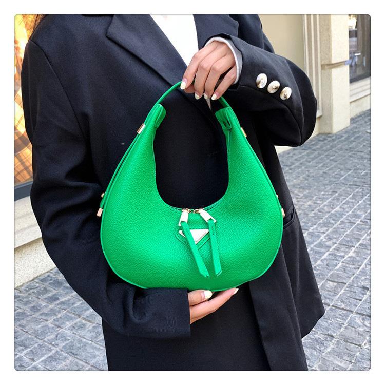 Túi Xách Đeo Vai / Kẹp Nách Màu Trơn Phong Cách Thời Trang Retro Phương Tây Hàng Mới 2023