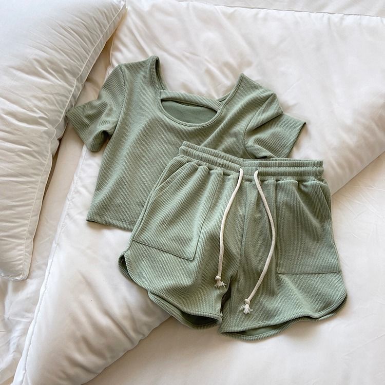 Set Đồ Thể Thao Ngắn Tay Form Rộng Thời Trang Năng Động Cho Nữ