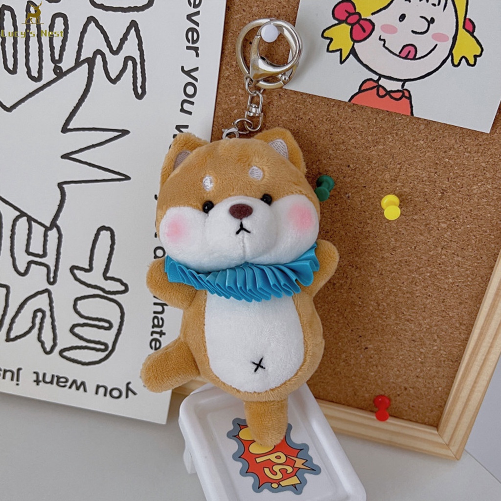 Móc Khóa Hình Heo / Cáo Nhồi Bông 15cm Dễ Thương Dành Cho Bạn Gái