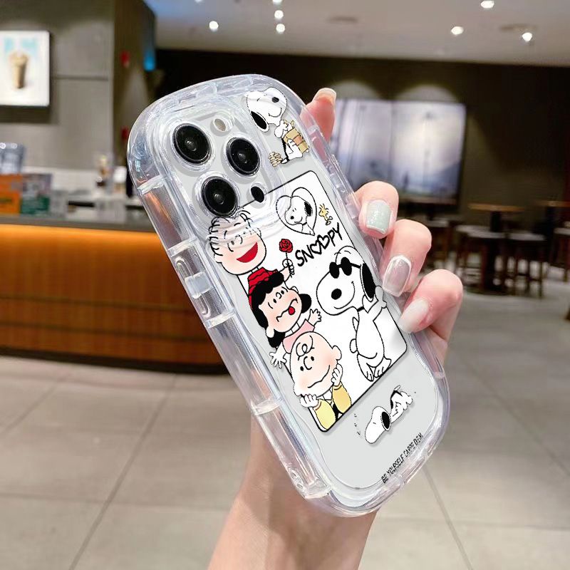 ✅Ốp Điện Thoại Dẻo Trong Suốt Họa Tiết Hoạt Hình Snoopy Dễ Thương Chống Sốc Cho Iphone148P / / Apple / 7 xs12 13 11xr EPFF