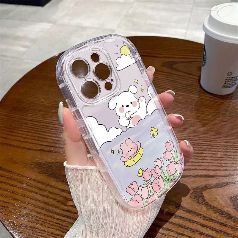 ✅Ốp Điện Thoại / Mềm Trong Suốt Chống Sốc Hình Hoa Tulip 1213 Cho iPhone14 xr Apple 11xs / 8p7 G6KN