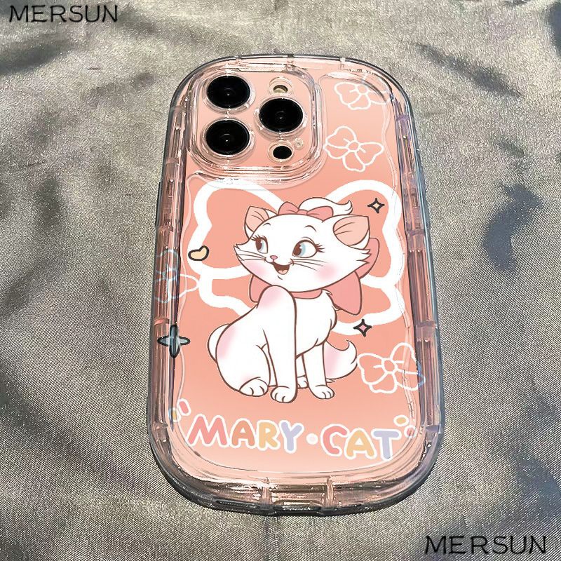 ✅Ốp Điện Thoại Mềm Trong Suốt Chống Sốc Chống Nhòe In Hình Mèo Mary Cho Iphone Xs1311Promax Xr 14 12 7 8p