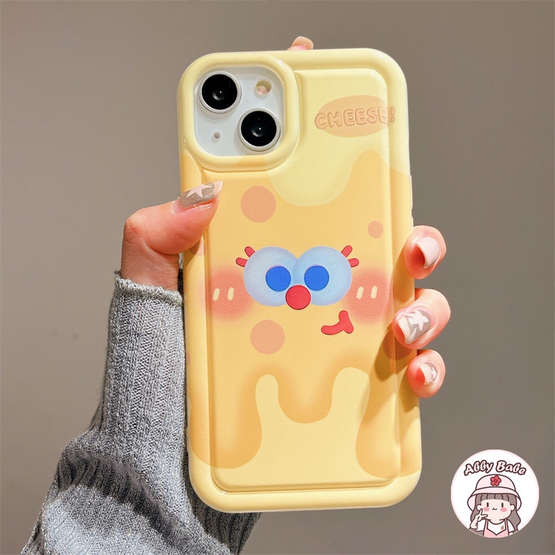Ốp Điện Thoại TPU Mềm Chống Mồ Hôi In Hình Spongebob Gắn Giá Đỡ Hình Phô Mai Iphone 14 Pro Max 11 12 11 Pro Max X XS