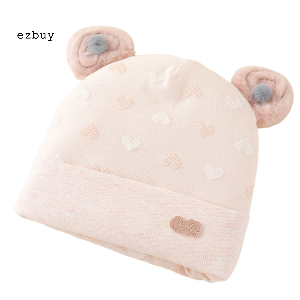 Mũ Cotton Dày Dặn Giữ Ấm Hình Hoạt Hình Cho Bé