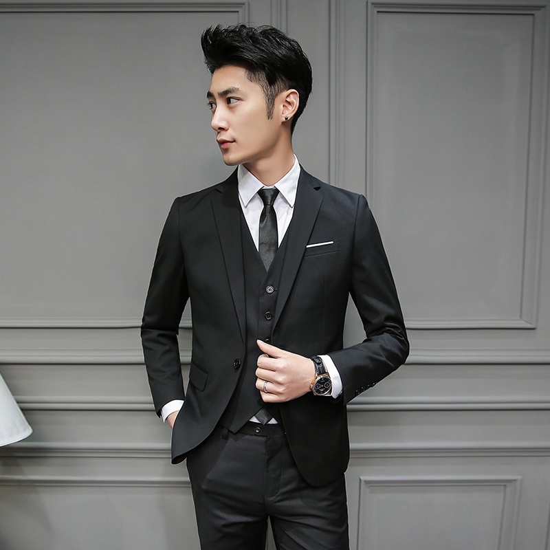 Set Áo vest + Áo Ghi Lê + Quần Dài Lịch Lãm Cho Nam