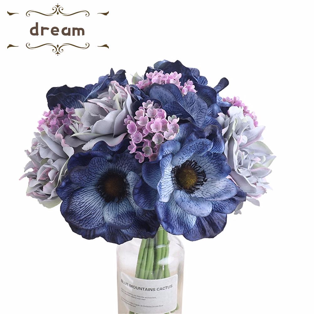 【DREAMLIFE】Artificial Flowers Party Silk Cloth + Plastic Wedding 4 Style Garden Decor