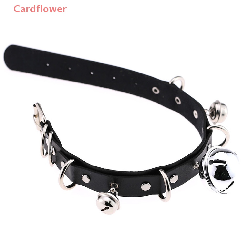 Vòng Cổ Choker Da Đính Chuông Phong Cách Punk Mới