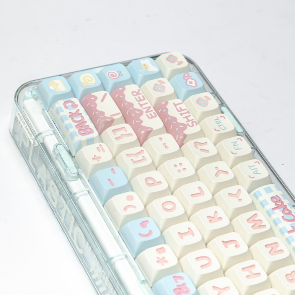 127 Phím Sweet Cake Keycaps XDA Profile dễ thương Bánh Ngọt PBT Dye Sub Bàn Phím Cơ Keycap