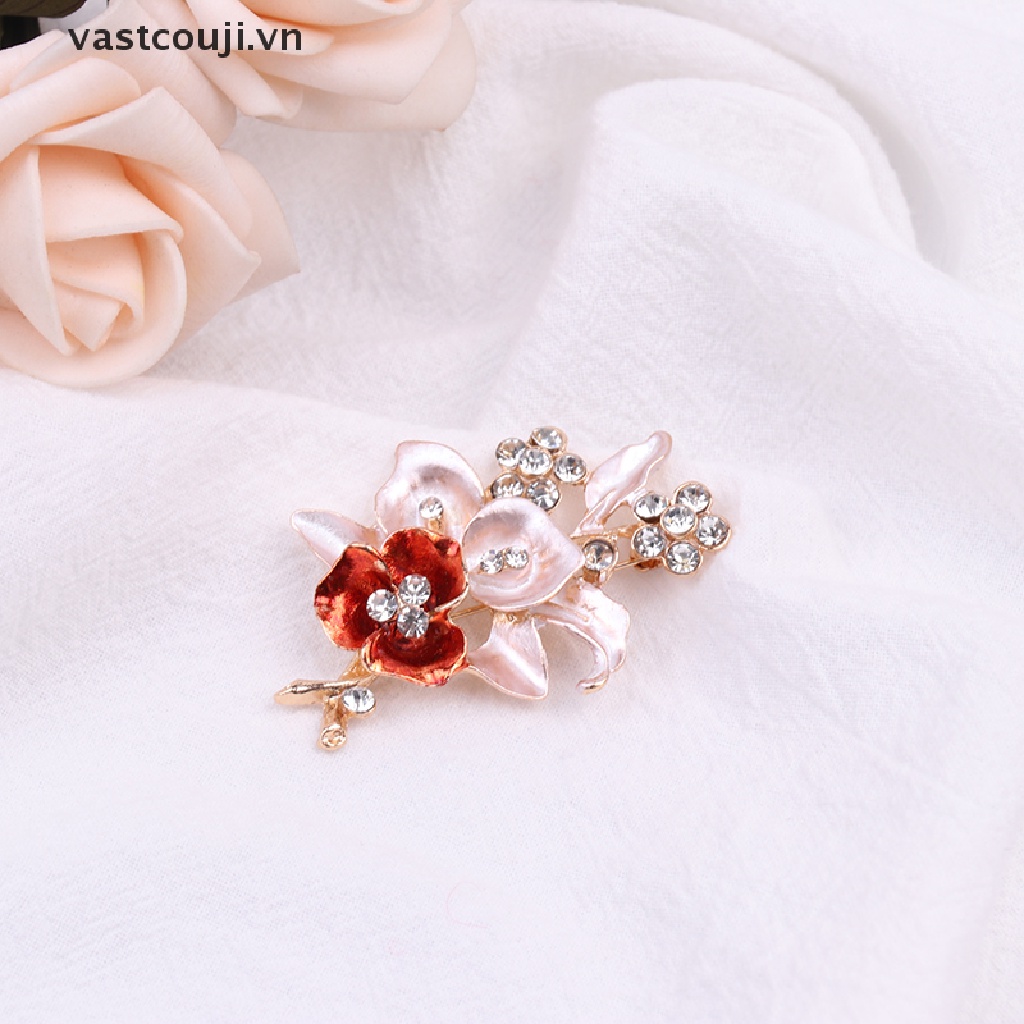 Ghim Cài Áo Hình Hoa Đính Đá Pha Lê Cỡ Lớn Thời Trang Cho Nữ