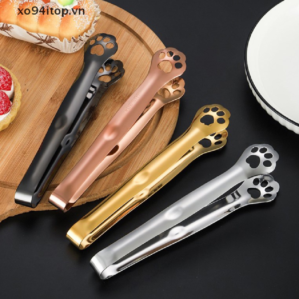 1 Kẹp Gắp Đá / Thức Ăn Bằng Thép Không Gỉ Tiện Dụng Cho Nhà Bếp