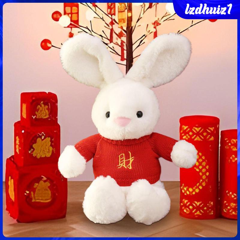 Thỏ Nhồi Bông Đồ Chơi Màu Đỏ Đáng Yêu 15.8inch