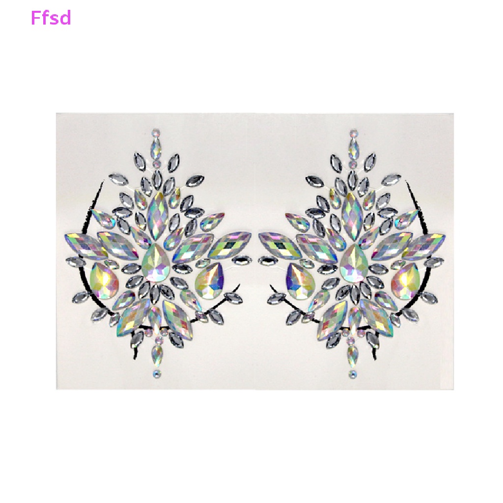 Hạt Kim Cương Giả 3D Dán Mặt / Cơ Thể Trang Điểm DIY