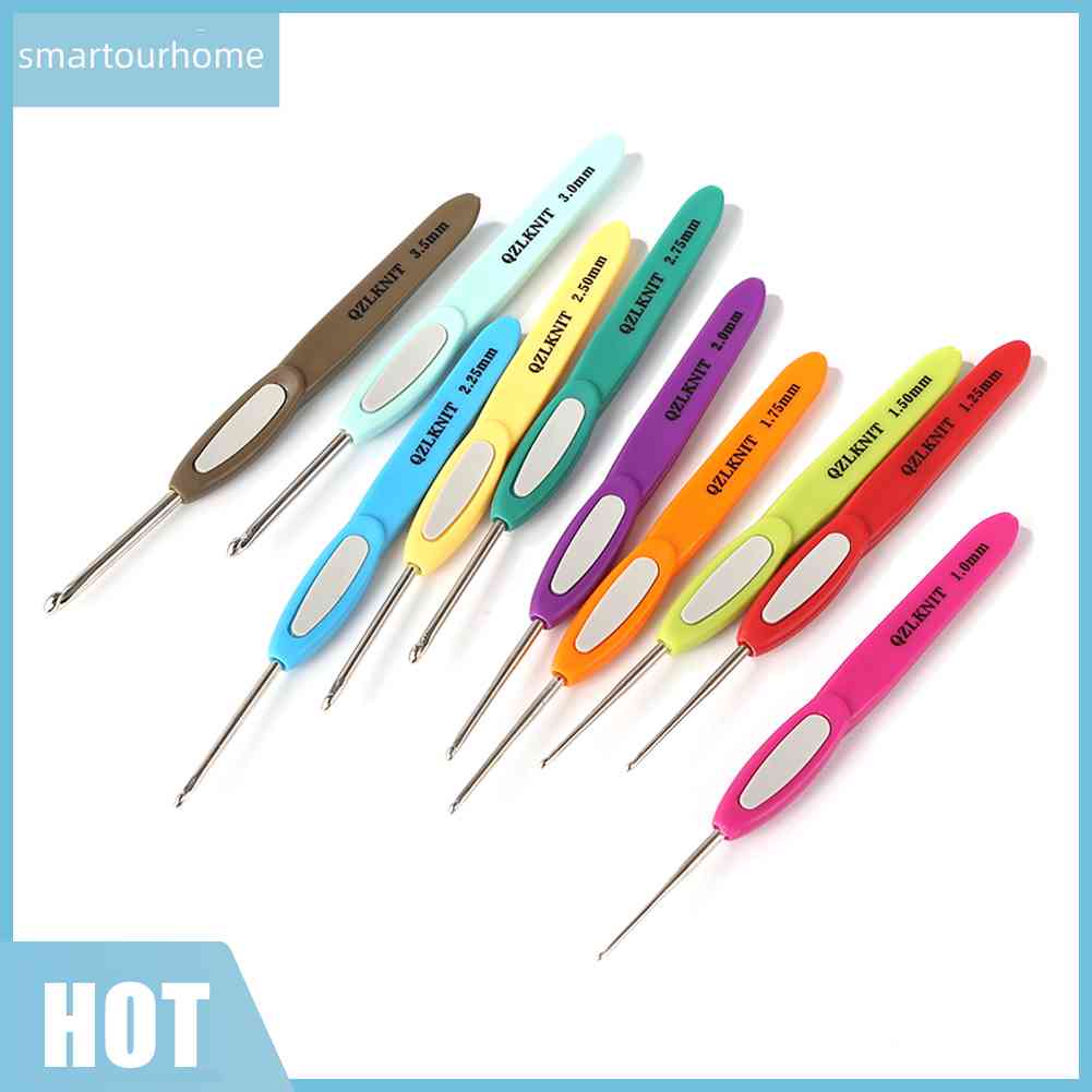 Bộ 10 Kim Móc Len 1.0mm-3.5mm Mới