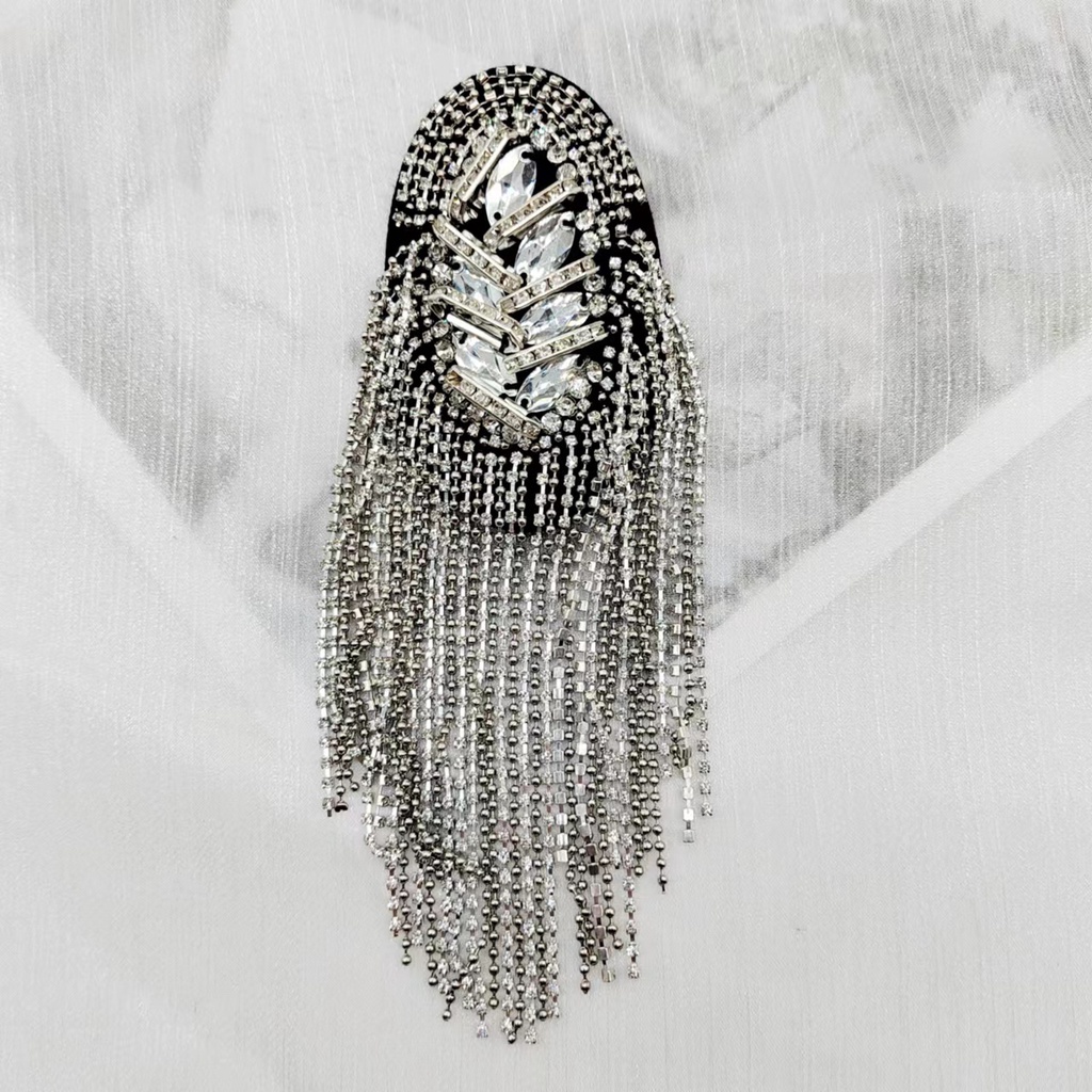 Ghim Cài Áo Dạng Chuỗi Hạt Phối Tua Rua Độc Đáo Thời Trang DIY