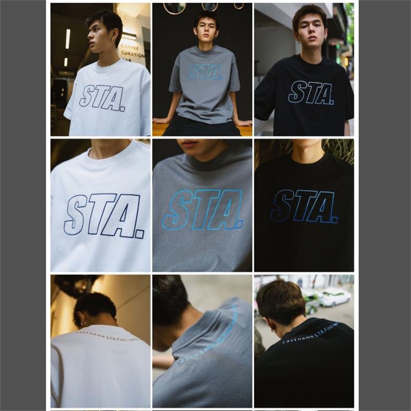 Sta &amp; - Áo Thun cotton Nguyên Chất Tay Ngắn Cổ Thuyền Cảm Biến Nhiệt Có Dây Mùa Hè Cho Nam Và Nữ