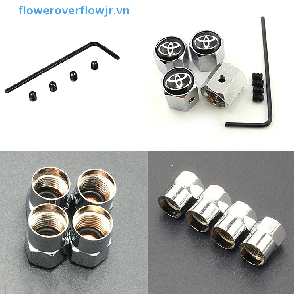 Bộ 4 Nắp Van Khí Cho Lốp Xe Hơi TOYOTA