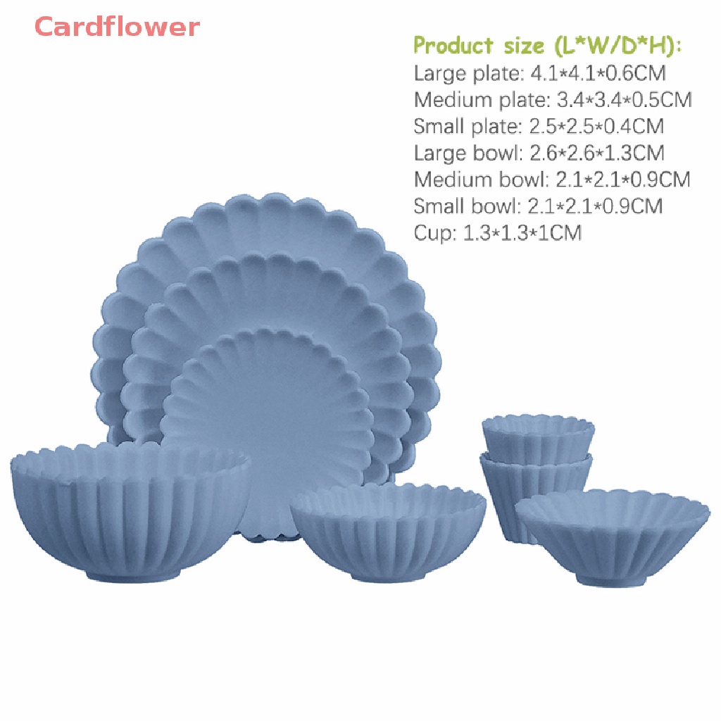 1 Bộ Chén / Đĩa / Cốc / Đĩa Trang Trí Nội Thất Nhà Búp Bê Tỉ Lệ 1: 6 Mới