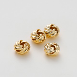  St. kunkka Bộ 5 Hạt Xỏ Lỗ Nhỏ Mạ Vàng 18k Kích Thước 7 * 10mm Dùng Làm Vòng Tay   Dây Chuyền 