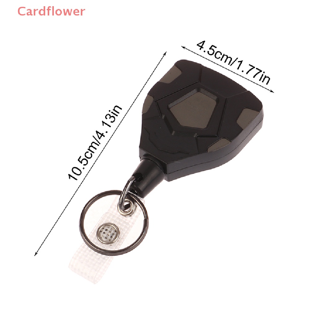 < Cardflower > Móc Chìa Khóa Hình Tam Giác Màu Đen Có Thể Điều Chỉnh Dễ Dàng