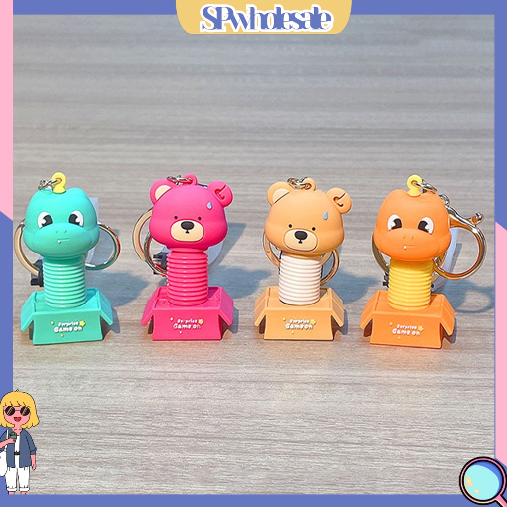 <SPwholesale> Móc Chìa Khóa Xe Hơi Thiết Kế Hình Động Vật Hoạt Hình Bắt Mắt Đa Năng Dễ Sử Dụng