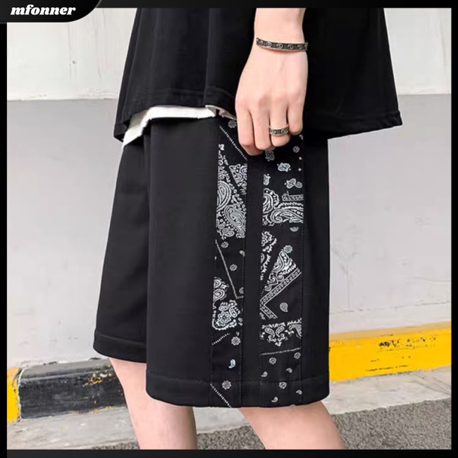 Quần Short Thể Thao Ống Rộng In Họa Tiết Thời Trang Mùa Hè Dành Cho Nam