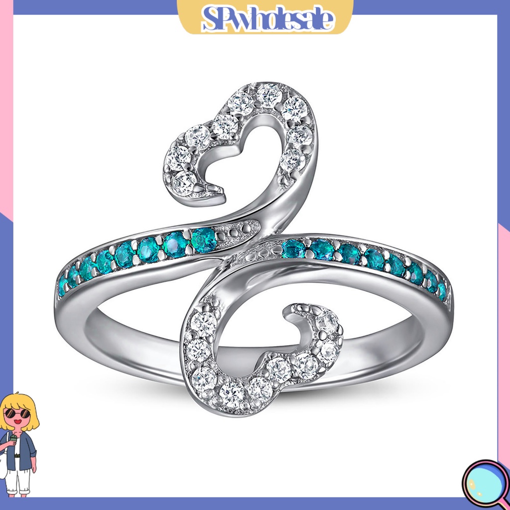 <SPwholesale> Set 2 Nhẫn Đeo Khớp Ngón Tay 8mm Đính Đá Thời Trang