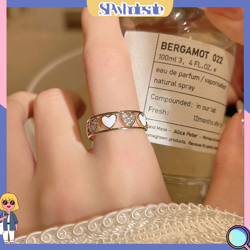 <SPwholesale> Nhẫn Hình Trái Tim Bằng Đồng Thời Trang Dành Cho Nữ