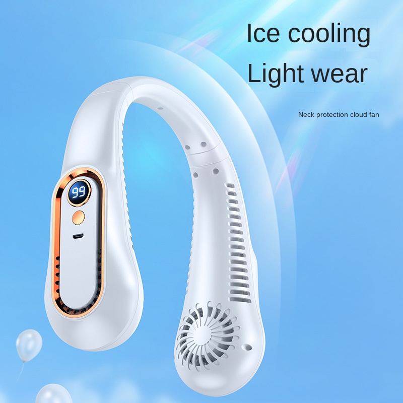 Quạt Điện Đeo Cổ Mini Sạc Cổng usb Phong Cách Mới