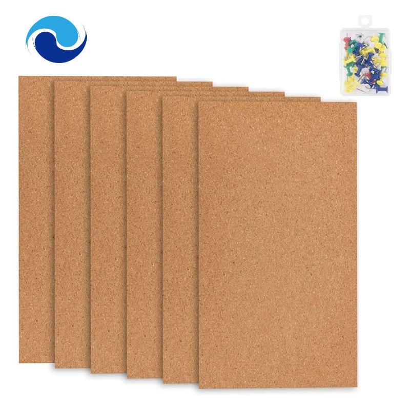 Set 6 Tấm Bảng Bần 1 / 2Inch Dày Không Khung Trang Trí Tường Văn Phòng / Trường Học