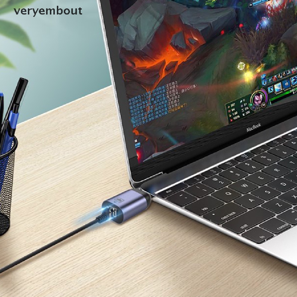 Đầu Chuyển Đổi USB Type C 3.1 RJ45 Chuyên Dụng Chất Lượng Cao